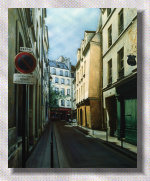 Rue Maitre-Albert, tableau reprsentant une vue de Paris