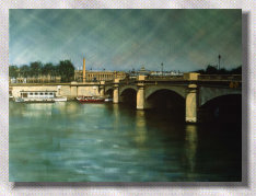 Pont de la Concorde, tableau reprsentant une vue de Paris